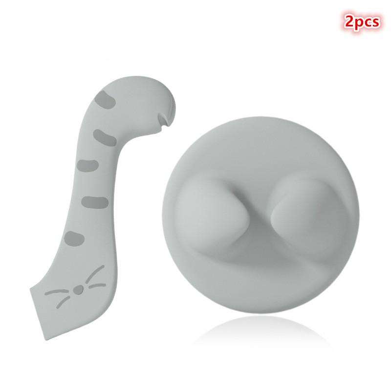 

Multifunctional Pet Feeding Spoon Fresh-Keeping Sealed Lid Can Opener Wet Food Feeding Spoon Silicone Pet Can Sealed Lid сірий колір