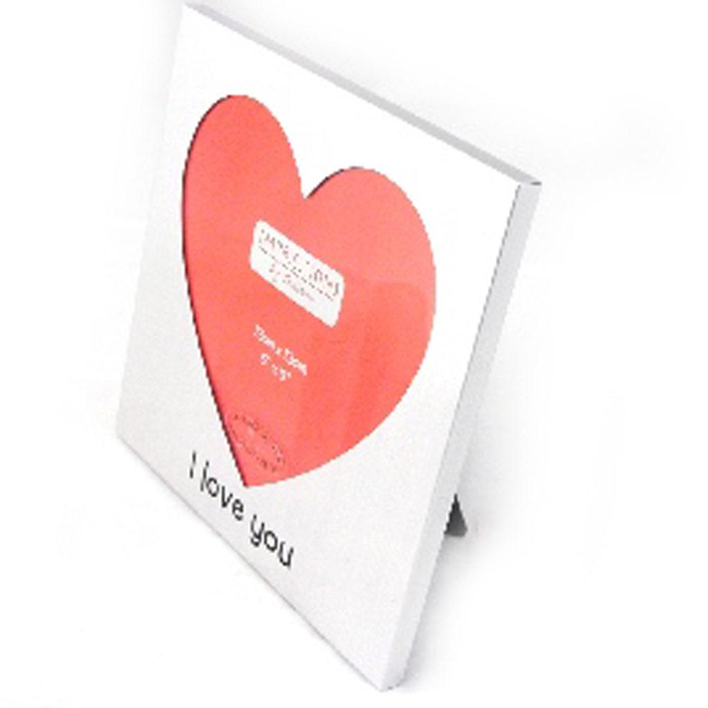 Les Trésors De Lily [F9114] - Cadre Photo 'Romance' chrome - photo 13x13 cm