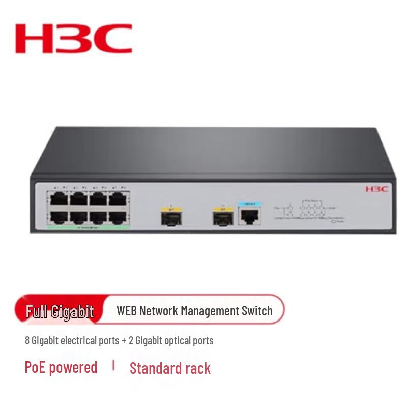 

H3C LS-1850V2-10P-PWR Gigabit PoE Managed Switch