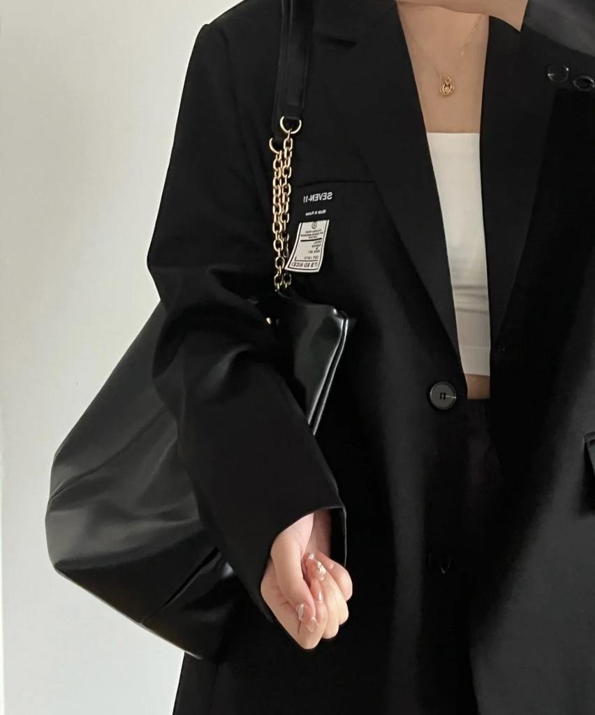 Large Capacity Commuter Chain Fashionable Versatile Handheld Women'S Bag Summer Texture Shoulder Underarm Tote Bag