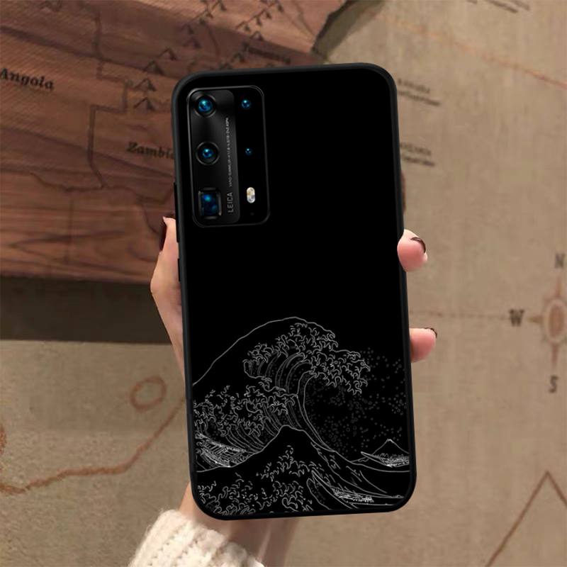 

Чехол для телефона Japanese Wave Anime Dragon для Huawei P50 P40 E P30 P20 Pro P10 Lite P Smart Y6 Nova3E Honor10 Huawei P40 lite