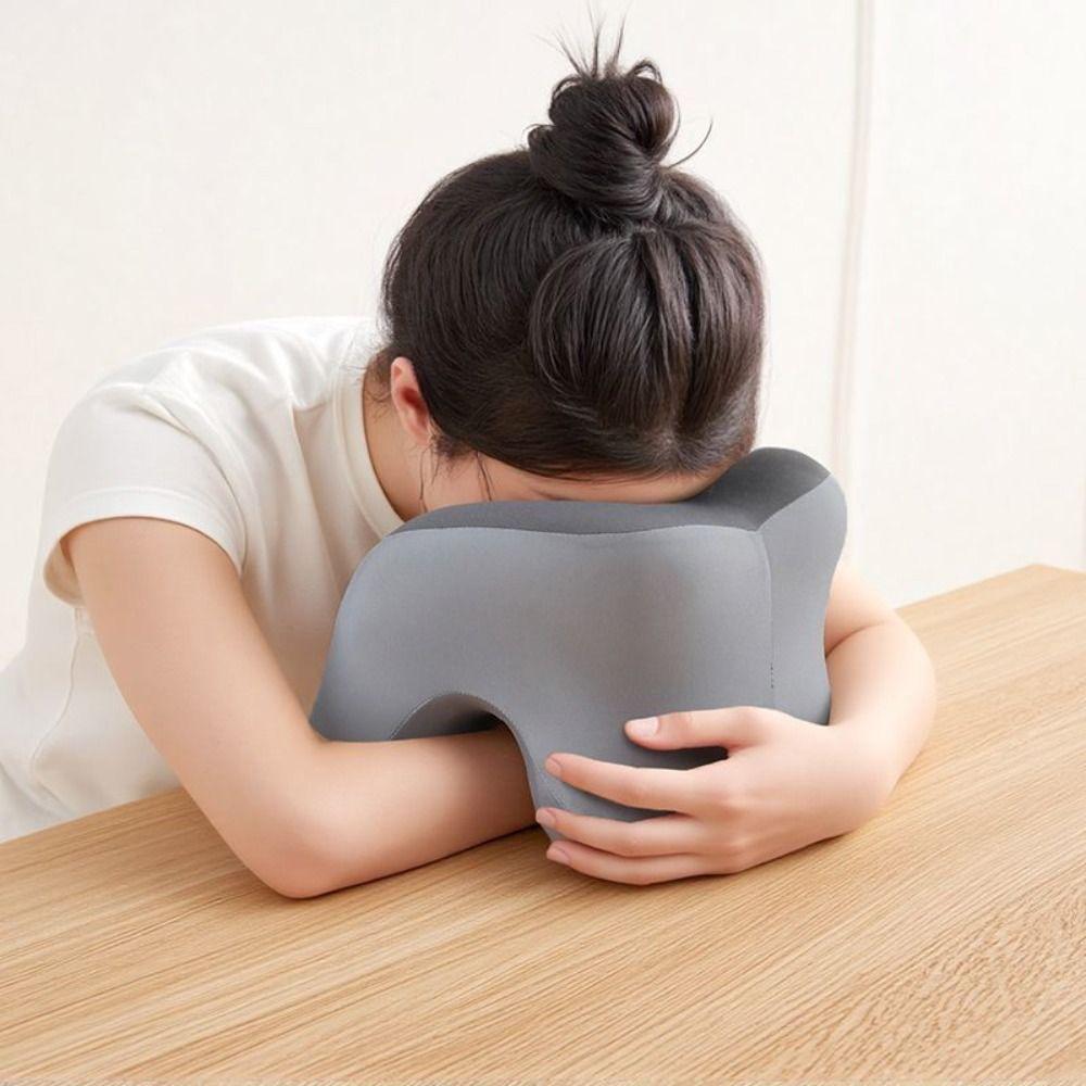 Skin-friendly Desk Lunch Break Pillow Ergonomic Neck Support Pillow  Travel