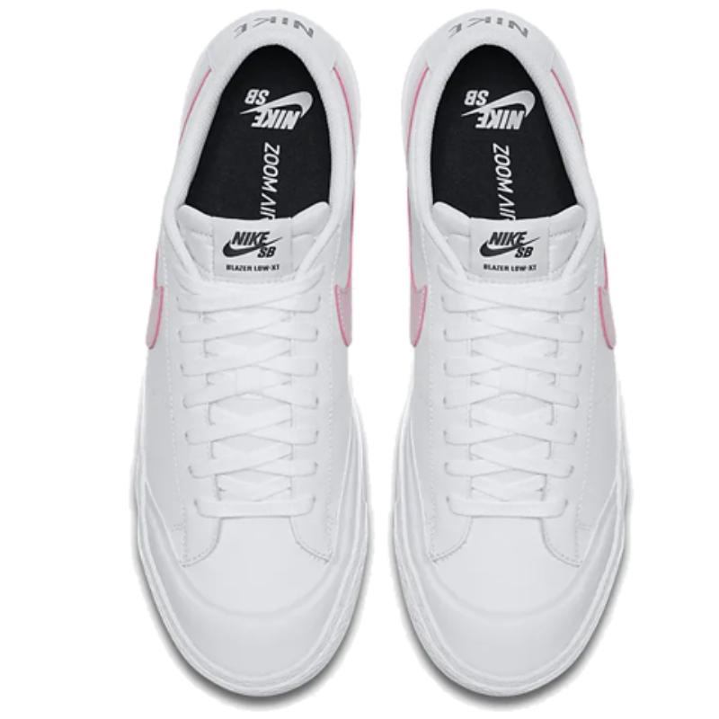 Nike Sb Blazer Zoom Low White Prism Pink Skateboard Shoes 864348-160