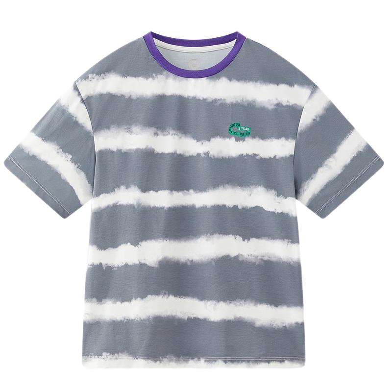 MQD Boys  Lightweight Striped Short Sleeve T-Shirt 110cm