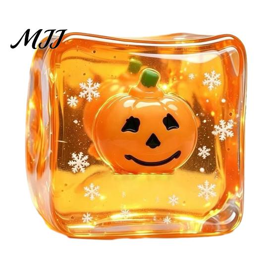 Anxiety Relief Toy Halloween Ghost Cube Squeeze Toy, Pumpkin Bat Stress with Sensory Snowflake, Hand Relaxation for Party Favors Stretchy Toys