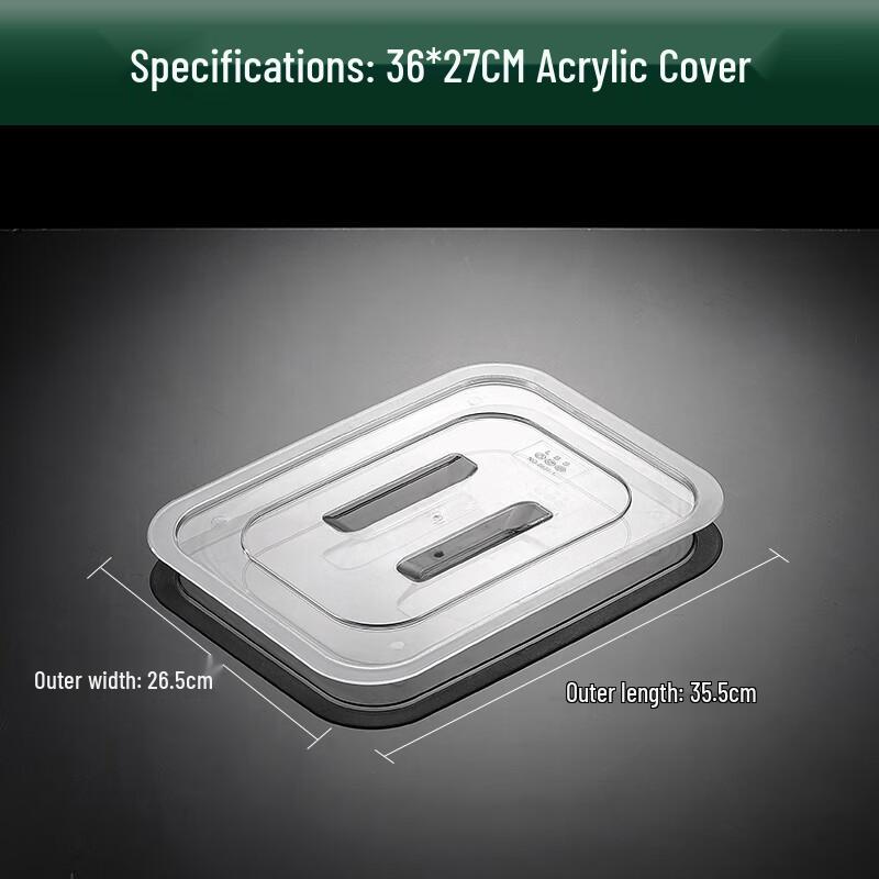 Rectangular Acrylic Food Tray with Lid