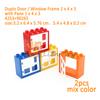 MOC Big Size Building Blocks Bricks Slope Windows Door Car Flower Plant Thick Large Bulk Part Compatible Kid Creative Gift Toys
