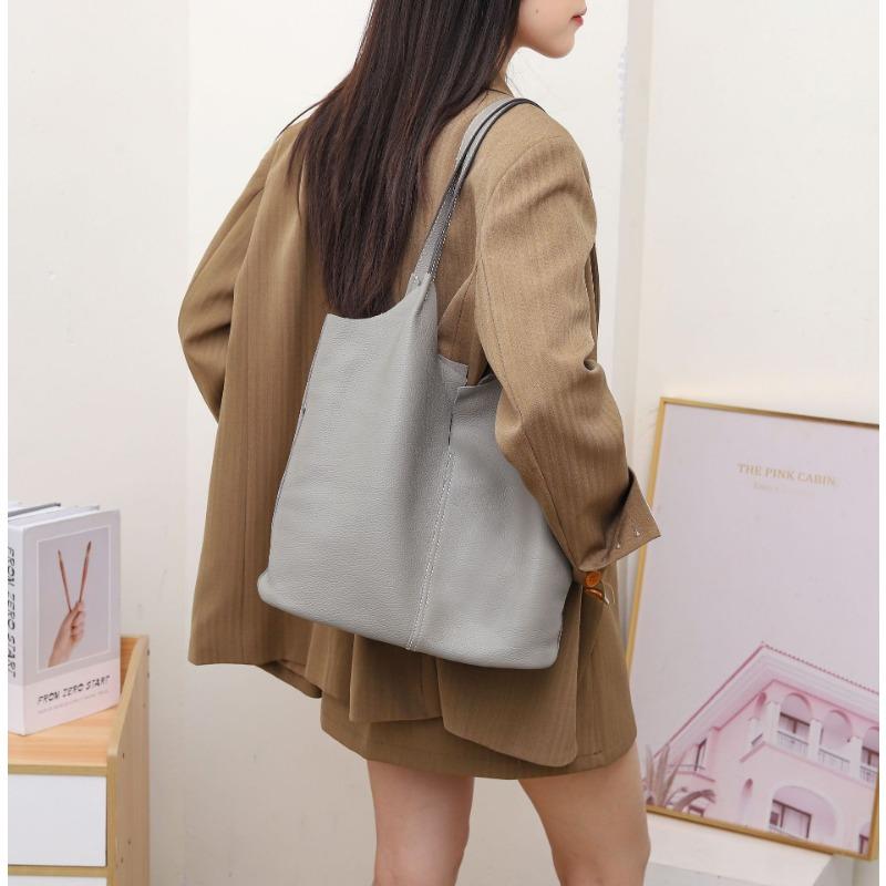 

Большая сумка из мягкой кожи, модная на плечо, сумка-мессенджер