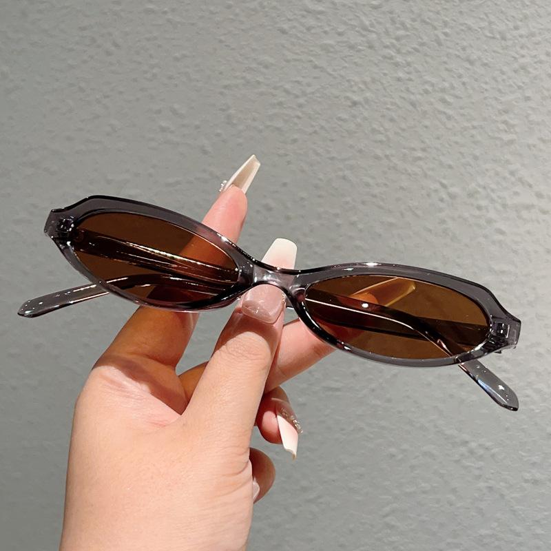 New Narrow Oval Sunglasses Women Fashion Outdoor Shades Trendy Luxury Brand Design Vacation Casual Sun Glasses Lentes De Sol