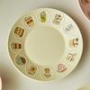 Pratos Redondos de Cerâmica de Luxo Leve Louça Prato de Jantar de Hotel Exquisito Prato para Salada de Frutas Tigelas Deliciosas de Ramen Domésticas