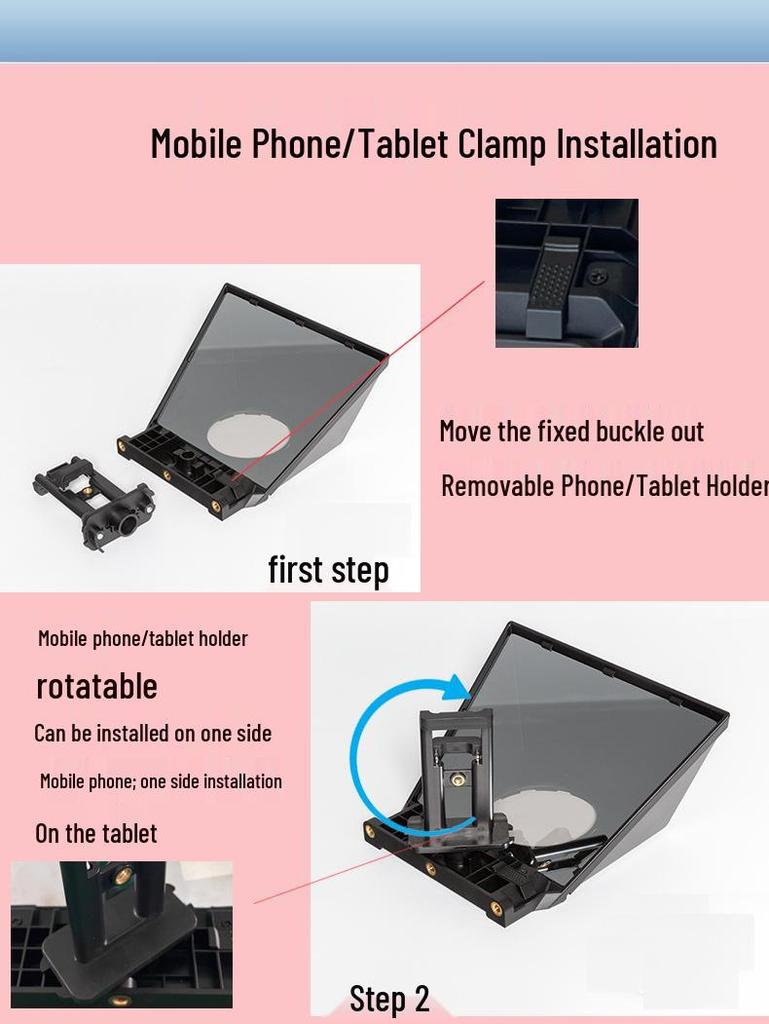 TP2 Large Screen Dual-Use Teleprompter for Camera & Phone