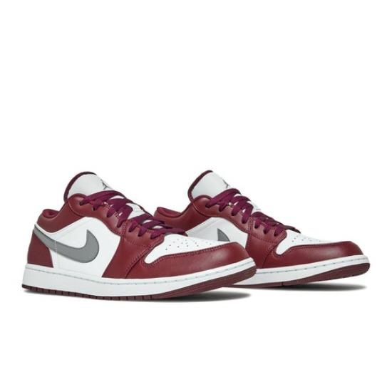 

Air Jordan Air Jordan 1 Low Cherrywood Red 553558-615 Men s Shoes EU 47 червоний/білий