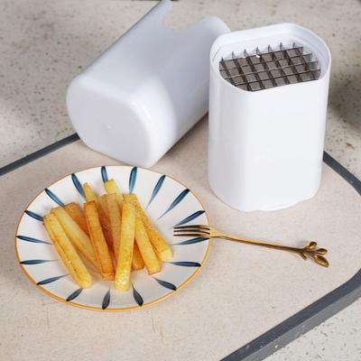Edelstahl Pommes Frites Schneider Multifunktional Manuell Hand Kartoffelschneider Ein Schritt Langlebig Gemüsehackmesser Karotten