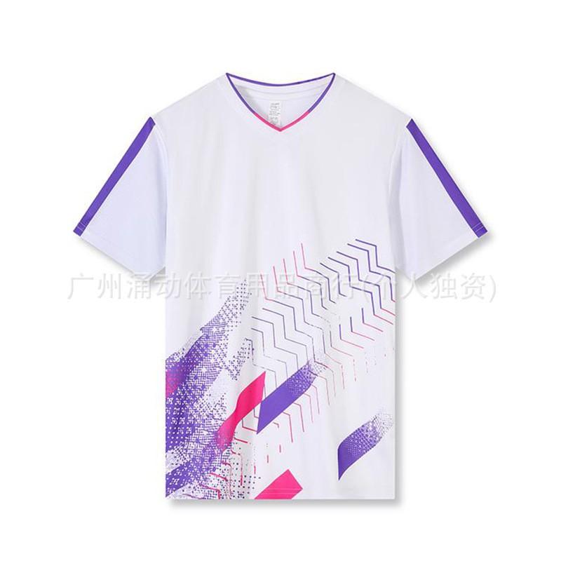 Quick-Dry Sports T-Shirt Badminton Running Gym Fitness Unisex Breathable Athletic Shirt