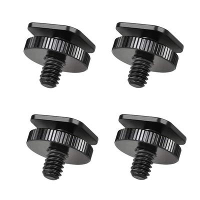UTEBIT vidalı sıcak ayakkabı adaptörü inç vidalı strobe ayakkabı montaj vidası SLR kamera takviyeli alüminyum vidalı ayakkabı tripod vidalı flaş sıcak ayakkabı parçaları kamera