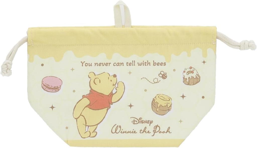 Marushin Lunch Bag with Disney Winnie the Tasty Perfect for and Elementary Suitable for Girls and Character Product 2065044300 Gusset, Pooh, Foods,