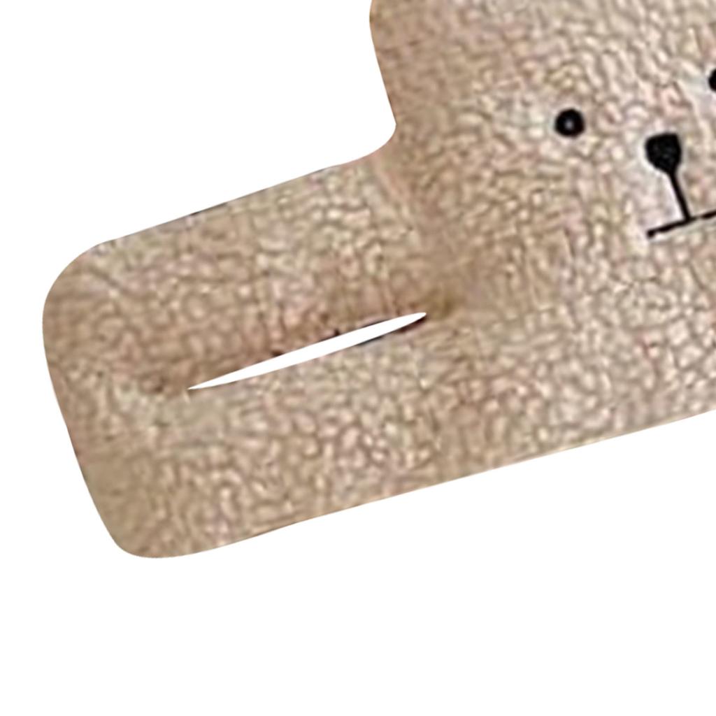 Door Slam Stopper Lamb Cashmere PP Cotton Anti Pinch Door Pinch Guards for Children Decoration Little Bear