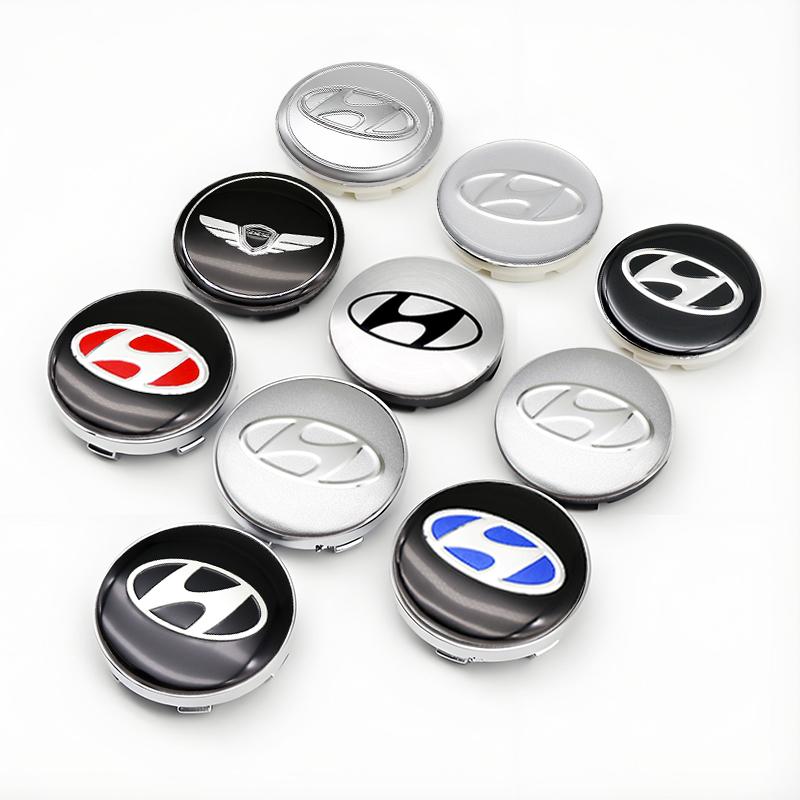 4 ks 56mm 60mm 65mm Středová krytka náboje kola auta Pro Hyundai Accent Elantra Veloster Getz Tucson i20 Krytky ráfku Samolepky Příslušenství