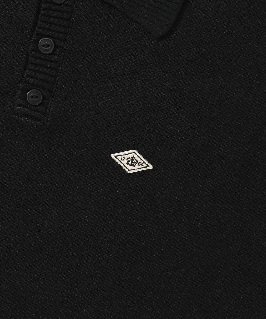 COLUMBIA UNIVERSITY 1754 Crown Over-Fit Half Sweater Black