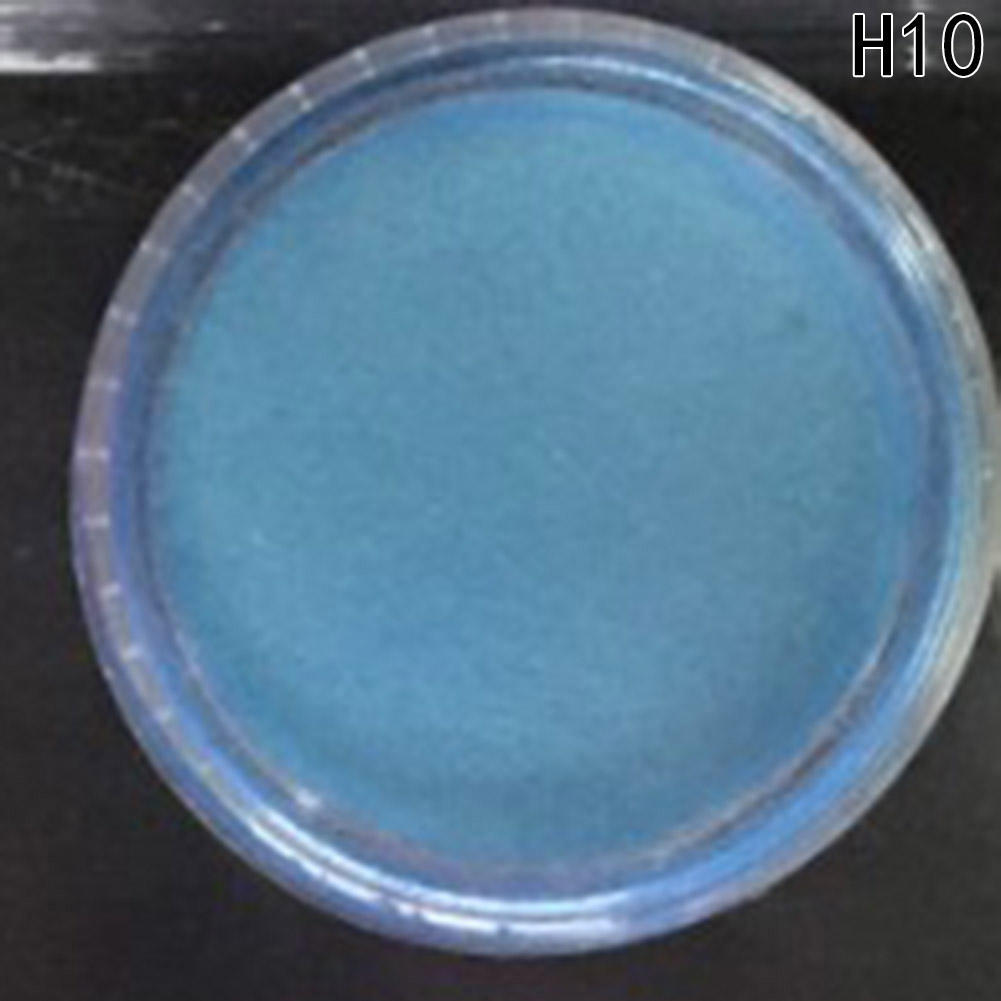 Polvo Fluorescente Azul Verdoso 50g - Fosforescente No Tóxico, Brillo Intenso, Para Manualidades Y Uñas