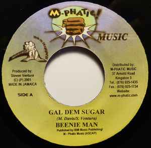 

7-дюймовая пластинка BEENIE MAN, STEVEN VENTURA - Gal Dem Sugar / Genesis Version НИКАКАЯ M-Phatic! Музыка 2001 Ямайка Регги, Ска и Даб Б/У