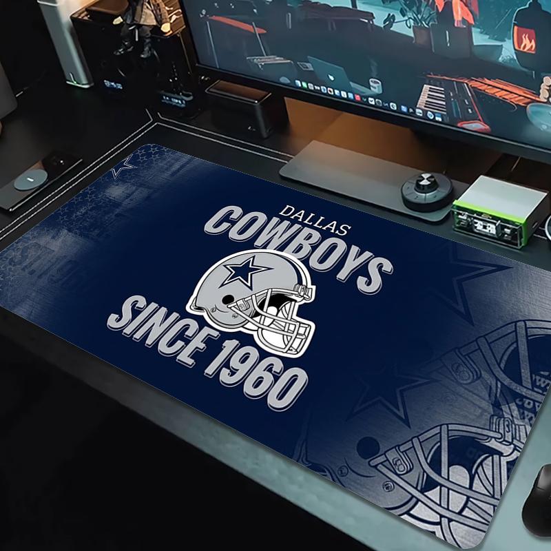Dallas Cowboys Mauspad Großes Gaming-Tischkissen Rutschfestes Laptop-Tablet Großes Mauspadd XXL-Matte Mini-PC-Spielmatte Mit Verriegelungskante