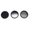 Kit de Filtros de Câmera 3 em 1 ND8 CPL GND Conjunto de Filtros Substituição Filtro de Densidade Neutra Filtro Polarizador Circular Graduado