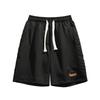 Men's Five Piece Pants Straight and Loose Versatile Embossed Sports Casual Shorts