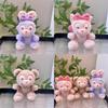Plush Cuddly Rabbit Keychain Doll With Adorable Designs Available In Multiple Colors Sizes And