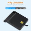1-10Pcs Stable Operation USB 2.0 Smart Card Reader for DNIE ATM CAC IC ID Bank SIM Card Cloner Connector for Windows Linux
