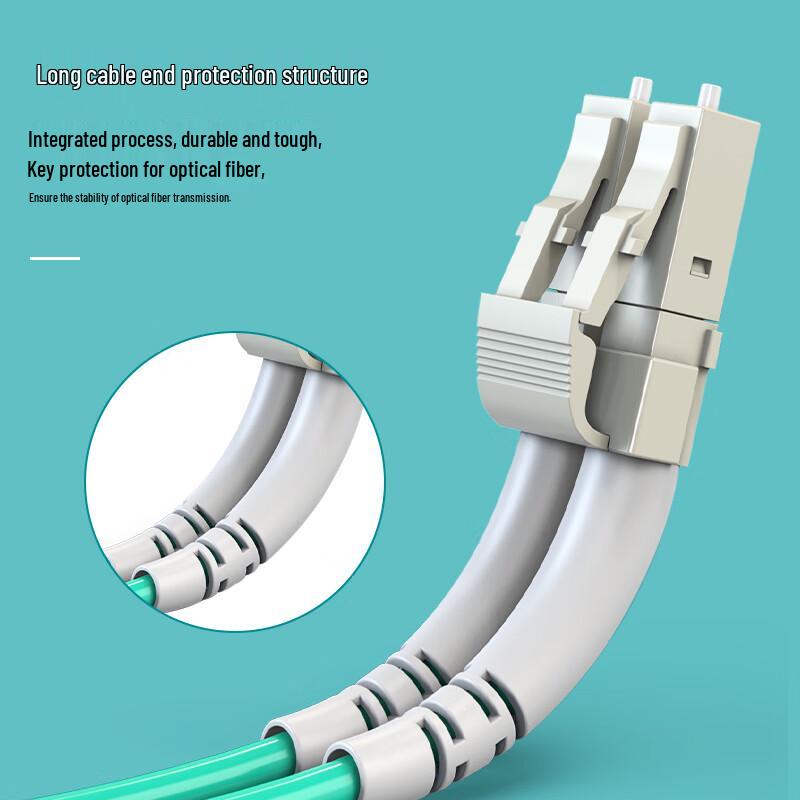 ZK Photonics LC-SC OM4 10 Gigabit Multimode Duplex Fiber Optic Patch Cable