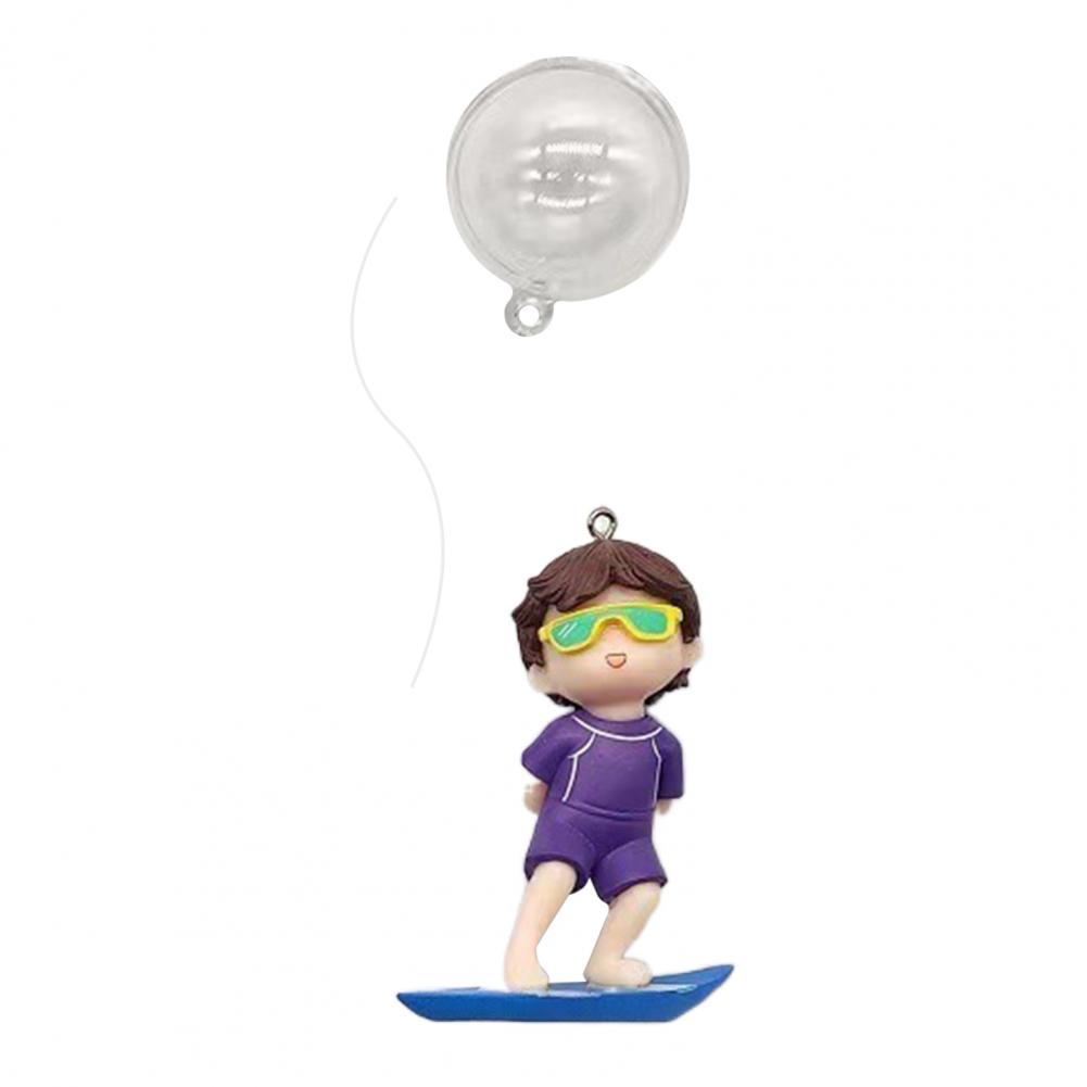 

Water Floating Ornament Diver Surf Boy Whale Riding Girl Anime Figure Underwater Aquarium Landscape Fish Tank Floating Boy Girl фіолетовий