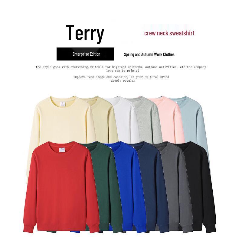 

Customizable Terry Crew Neck Sweatshirt