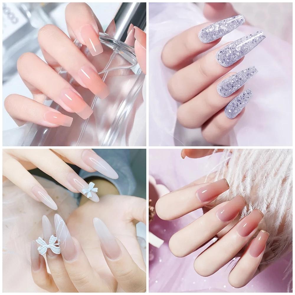 PHOENIXY Poly Nail Gel na prodloužení nehtů Rychlý stavební gel na prsty s 37 barvami Poly Nail Gel na prodloužení a akrylový gelový lak na nail Art