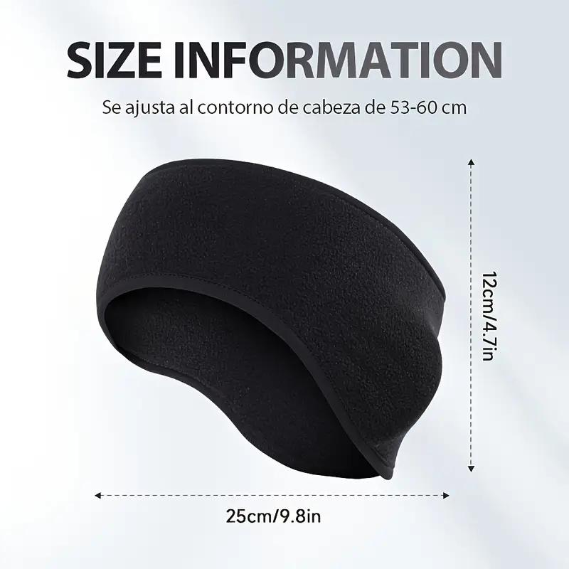 Winter-Wärmer-Stirnband Atmungsaktiv Winddicht Schweißband Fleece Ohrenschützer Wärmer Outdoor-Sportarten Radfahren Laufen Elastische Kopfbedeckung