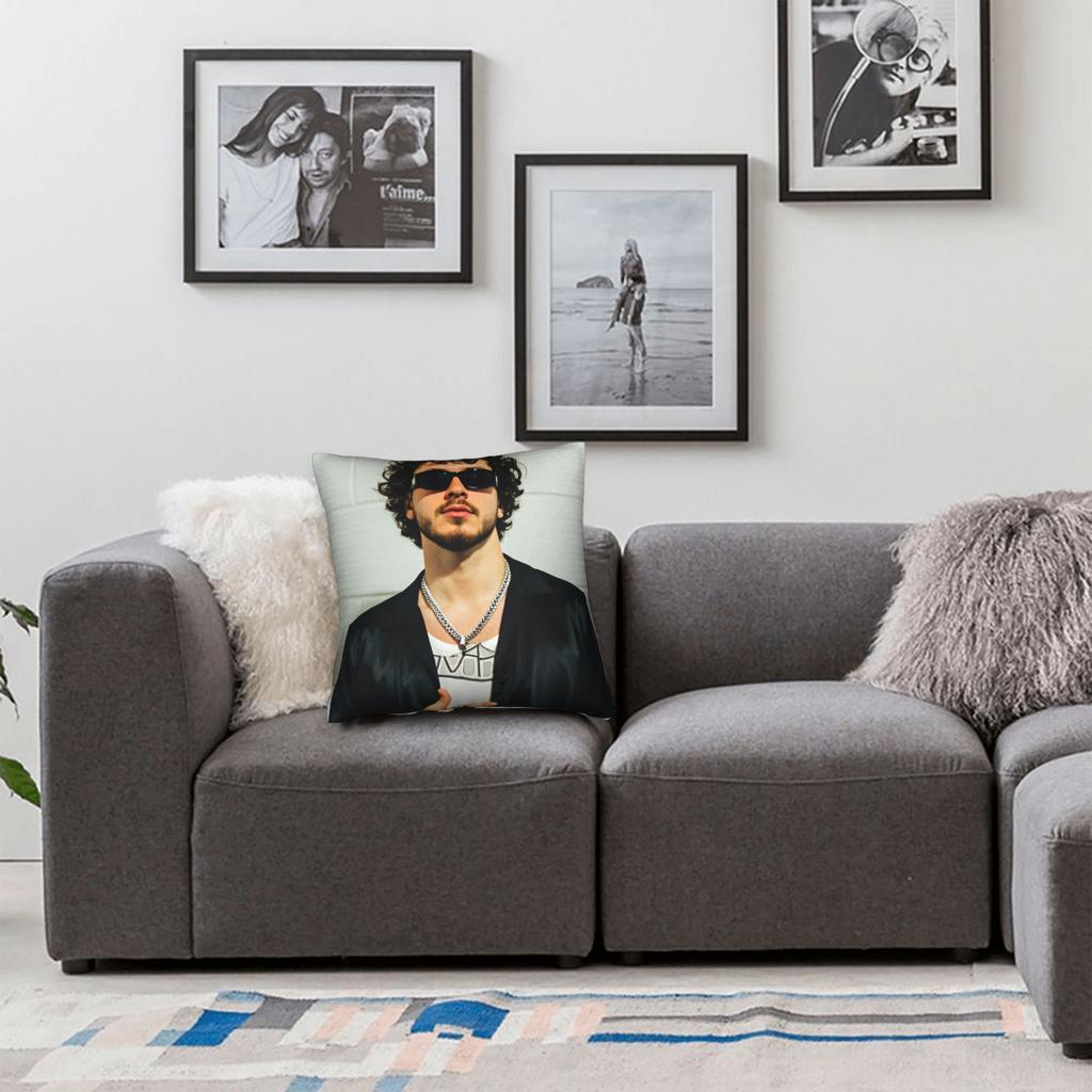 Pillow Cover Singer Jack Harlow  Morden Pillow Case For Chair Sofa Home Decor Pillowcases