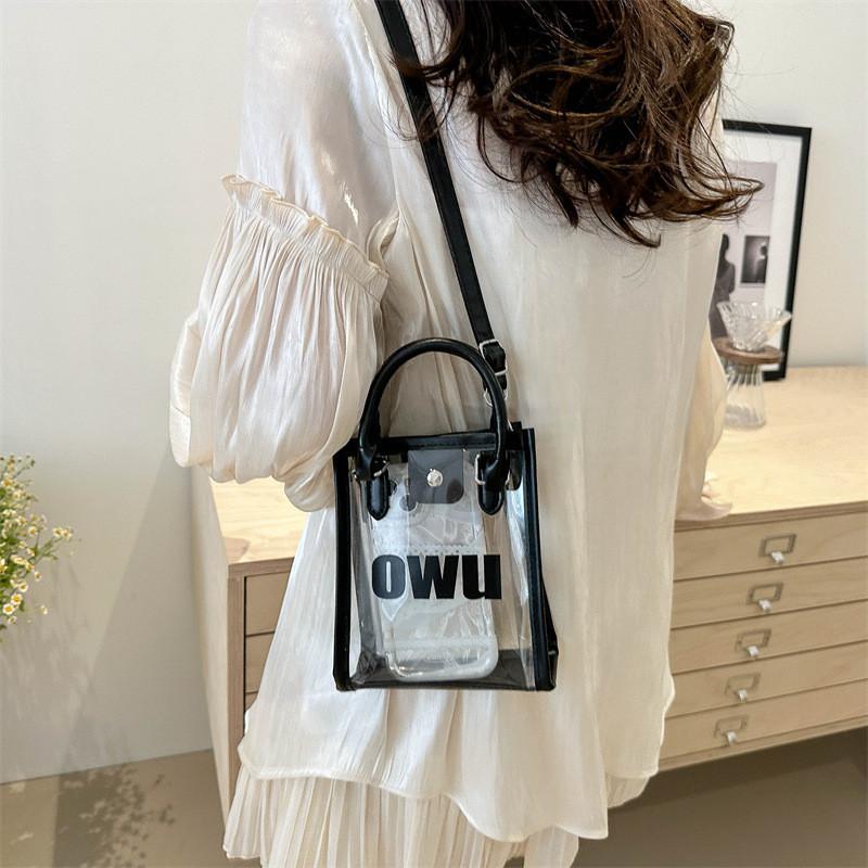 Stylish Large Capacity Pvc Shoulder Bag Trendy Clear Purse For Women 2024 New