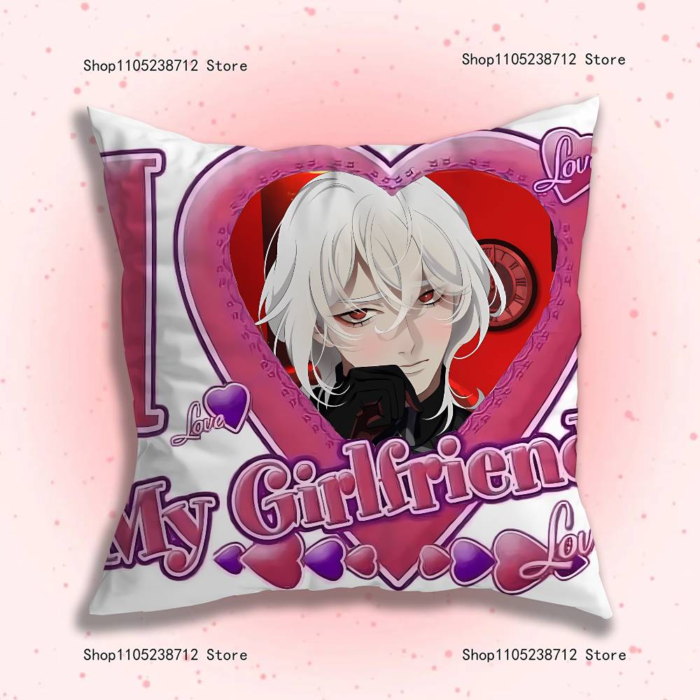 Game D-Date With Death M-Mangas Pillowcase Cushion Plush Boys Girls Cartoon Anime Kawaii Decoration Kids Birthday Cute Gifts
