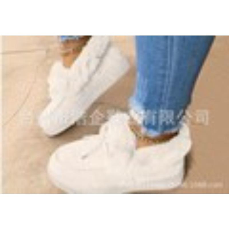 velvet cotton shoes women's warm snow boots Doudou shoes winter bag shoe seam thick sole large size round head thickened