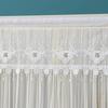 Breathable Lace Sheer Door Curtain Embroidered Door Drape Anti-mosquito Door Curtain  Summer