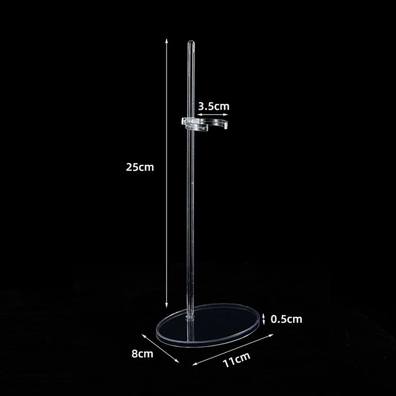 Akrylový držák na panenky Průhledný 30cm displej na figurku Držák na nožní opěrku v pase pro 1/6 výstavních hraček pro panenky