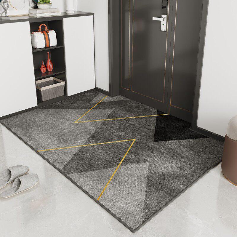 Light Luxury Door Floor Mat Entry Door Entrance Entrance Door Mat Entry NonSlip Foot Mat Crystal Velvet Floor Mat