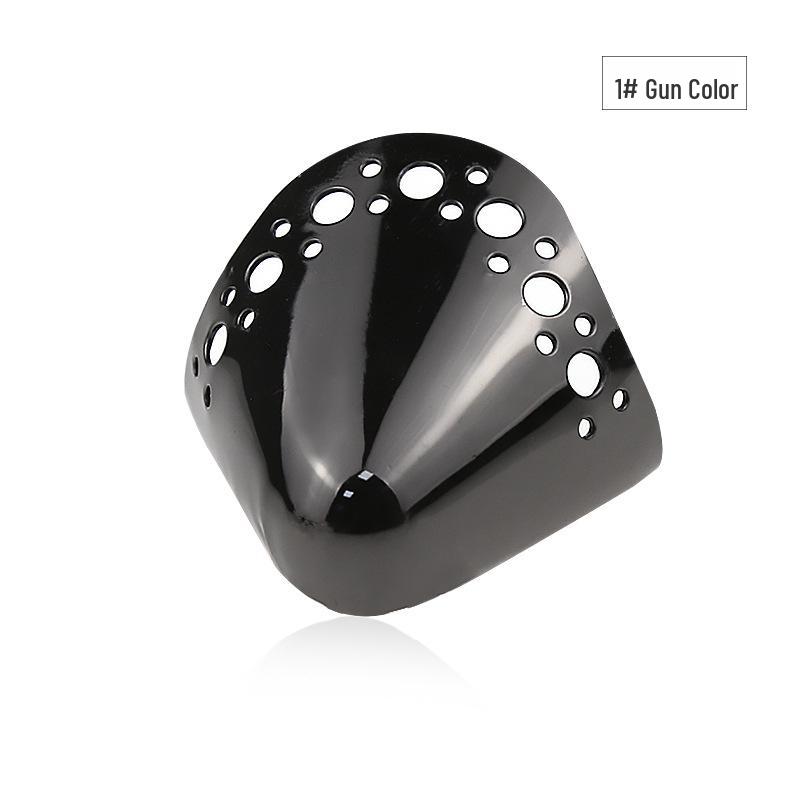 Women's Pointed Toe High Heel Protector - Leather Anti-Kick Decorative Cover with Metal Cap for Shoe Protection.