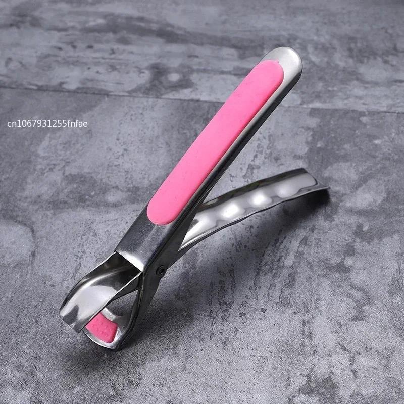 Anti-scald Gripper Clip Hot Dish Non-slip Plate Bowl Clip Retriever Tongs Silicone Handle Bowl Dishes Anti-scald Kitchen Tool