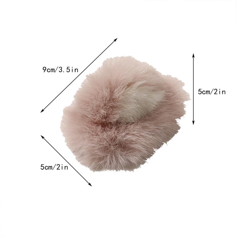 Furry Bangs Clip Plush Animal Snap Hairpin Cats Ears Hair Barrettes Trendy Ponytail Decor Non-Slip Hair Side Clips