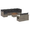 VidaXL Garden Lounge Set with Cushions 10 Pcs, Patio Sofas, Patio Furniture Set, Outdoor Furniture, Grey 3224716
