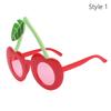 Trendy Luau Party Props Fruit Design Beach Photo Glasses  for Women & Men
