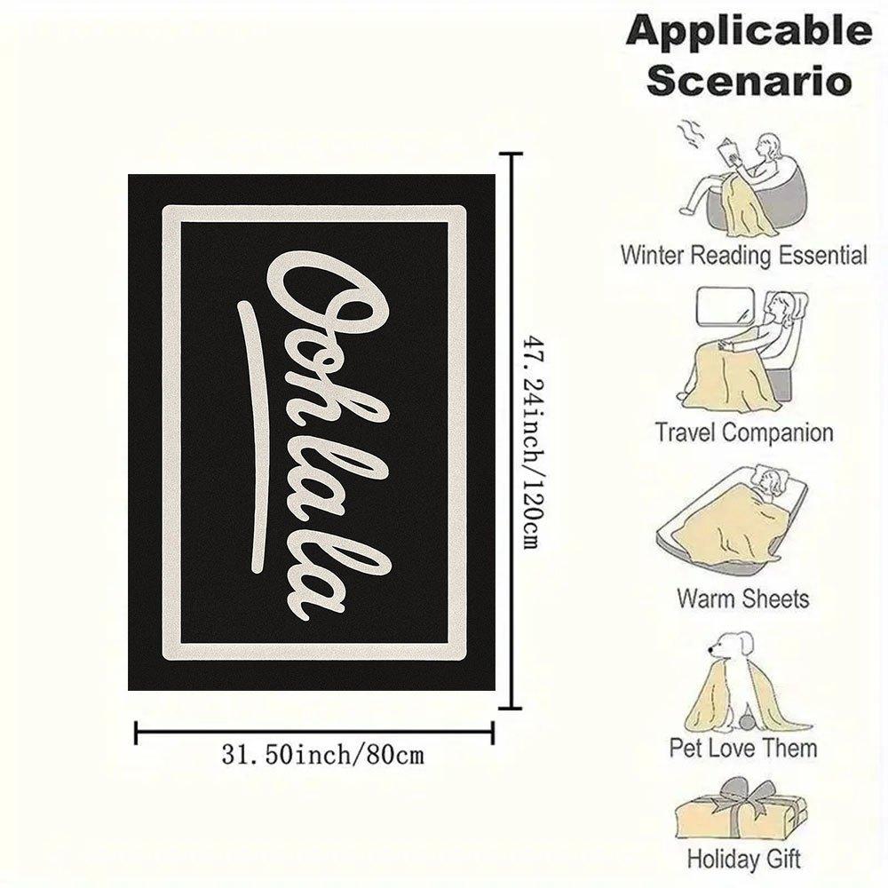 "JOHLALA: The Ultimate Fashion Statement"Blanket Flannel Throw Blanket for Sofa, Bed, Travel, Camping, Office, Couch, Chair, And Bed Gift fo