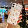 Cute Christmas Tree Gingerbread Aesthetic Transparent Phone Case for iPhone 17 16 11 XR 13 15 14 12 Pro Max XS XR 7 8 Plus Cover