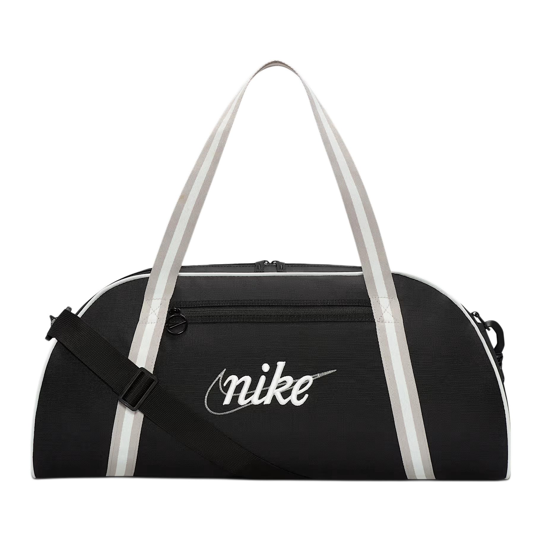 Nike Logo Embroidered Polyester Tote Shoulder Bag Unisex bags Black DH6863-014 Black